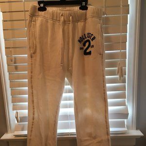 Hollister creme colored sweatpants